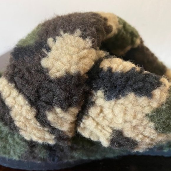 Mix No.6 Amatta Faux Shearling Slipper Camouflage Size 5M - Picture 6 of 11